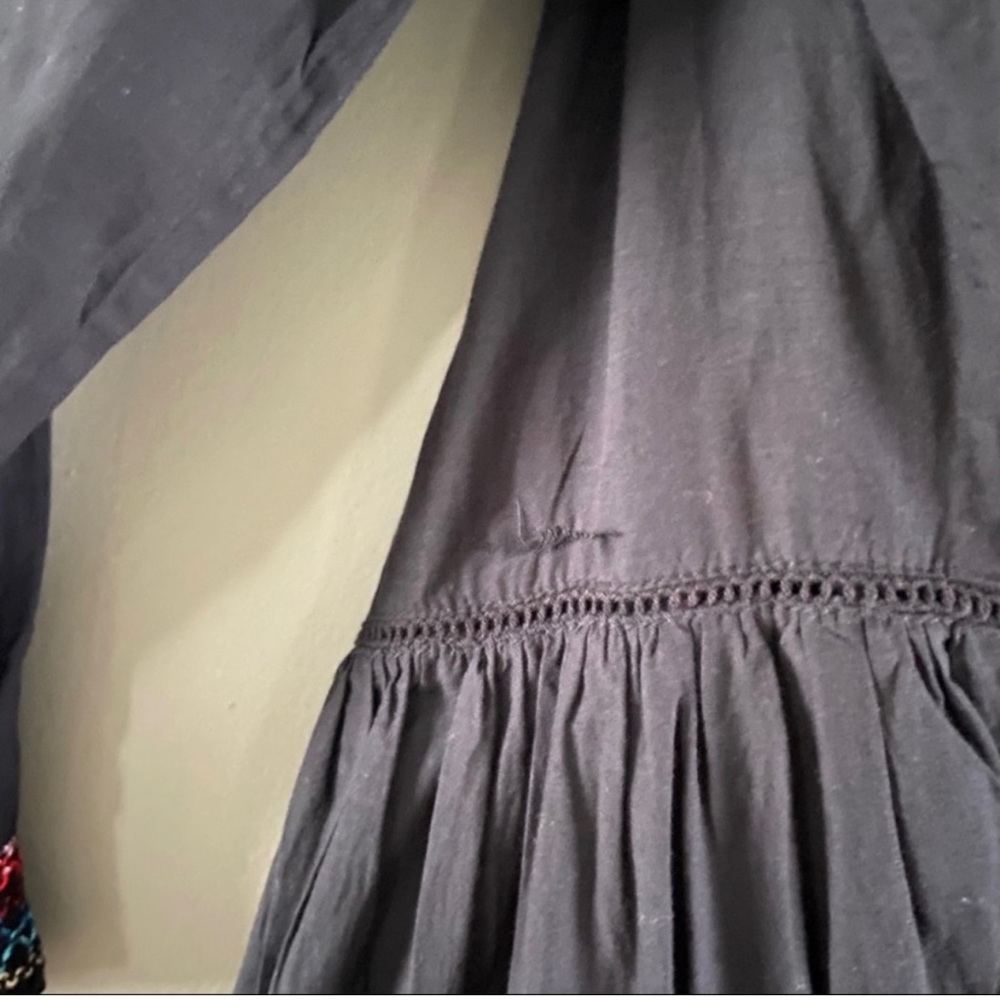 FREE PEOPLE | Sunbeams Black Off-Shoulder Tiered Minidress  NWT - Picture 9 of 12